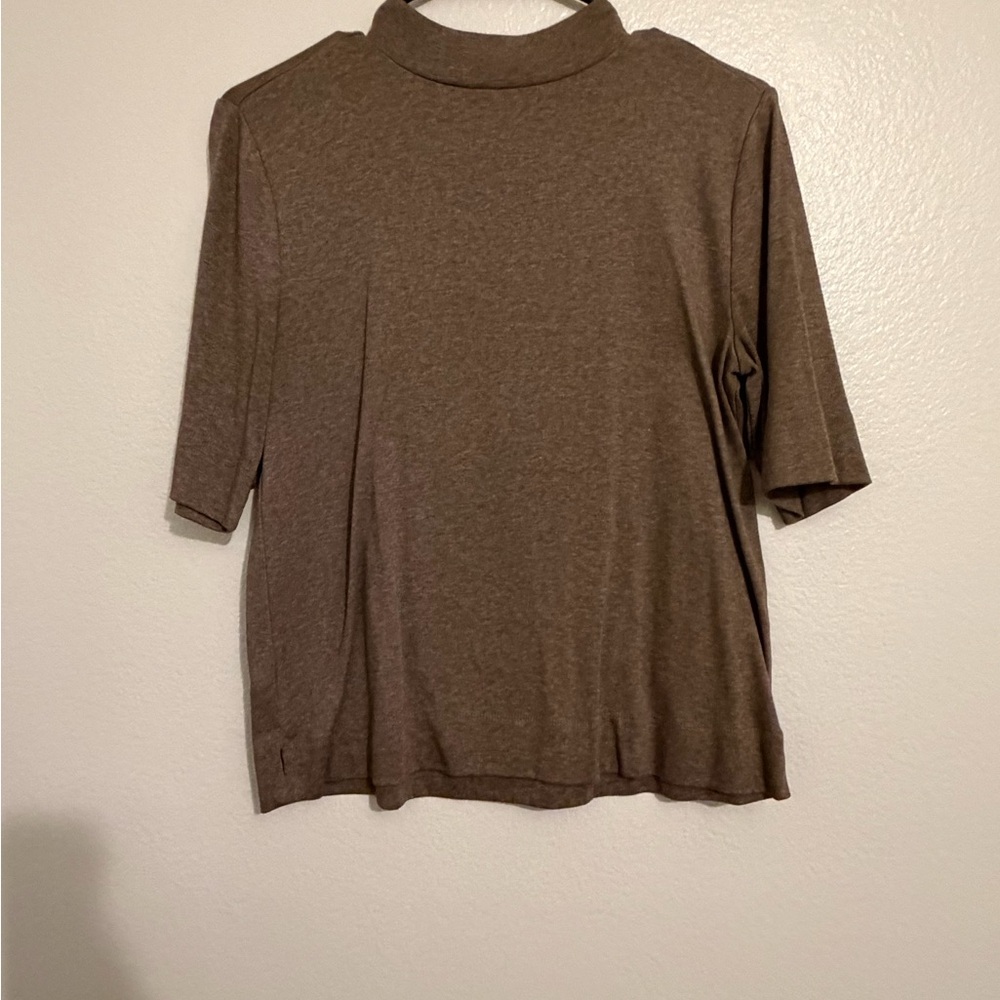 LOFT Classic Brown Short Sleeve Top